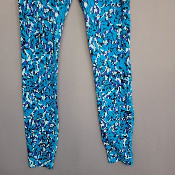 Nike Dri Fit Athletic Leggings Womens Medium Blue Purple Stretches Activewear - Picture 5 of 12